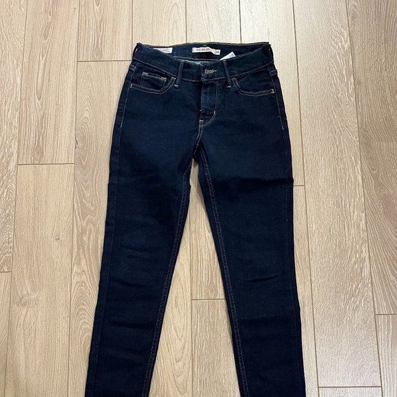 Levi's 710 Super Skinny Women's Jeans - Dark Blue Denim Wash - Picture 1 of 5